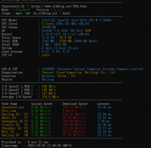 一键检测Linux VPS/服务器配置、IO、国内节点下载测速脚本及教程-创信博客